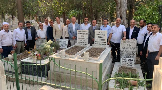 Karşıyaka Müftüsü Millî Mücadeleye katılan Müftü Rahmetullah Efendi’nin kabrini ziyaret etti