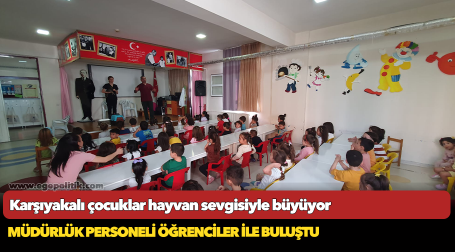 Karşıyakalı çocuklar hayvan sevgisiyle büyüyor
