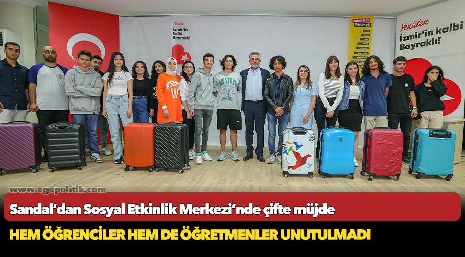 Sandal’dan Sosyal Etkinlik Merkezi’nde çifte müjde