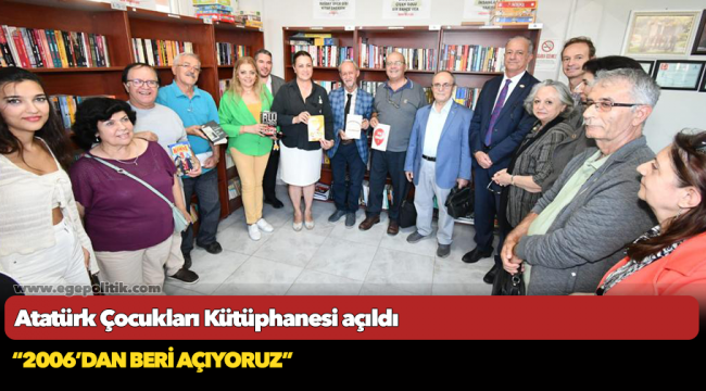 Atatürk Çocukları Kütüphanesi açıldı