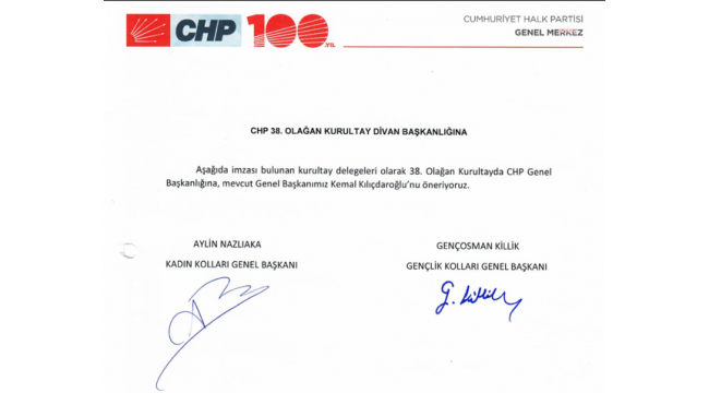 CHP KADIN VE GENÇLİK KOLLARI BAŞKANLARINDAN, KILIÇDAROĞLU’NA DESTEK