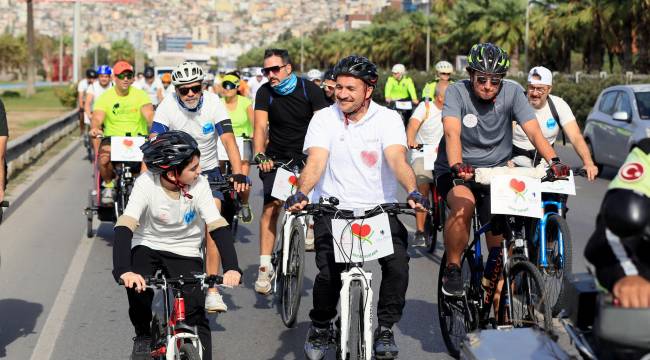 İzmir'de Organ Bağışı Bisiklet Turu