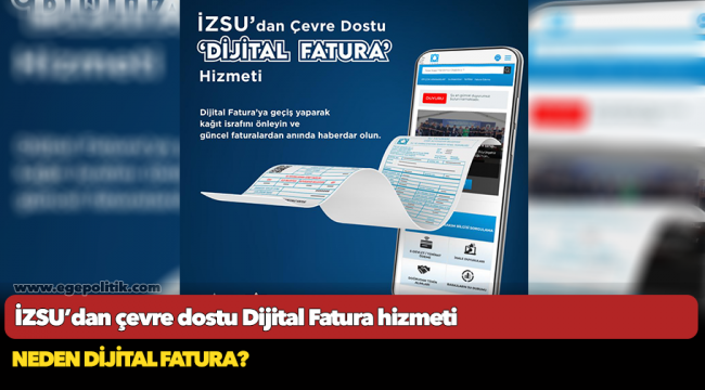 İZSU’dan çevre dostu Dijital Fatura hizmeti