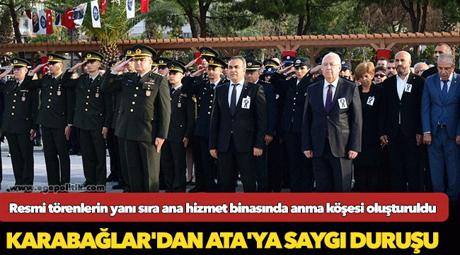 Karabağlar'dan Ata'ya saygı duruşu