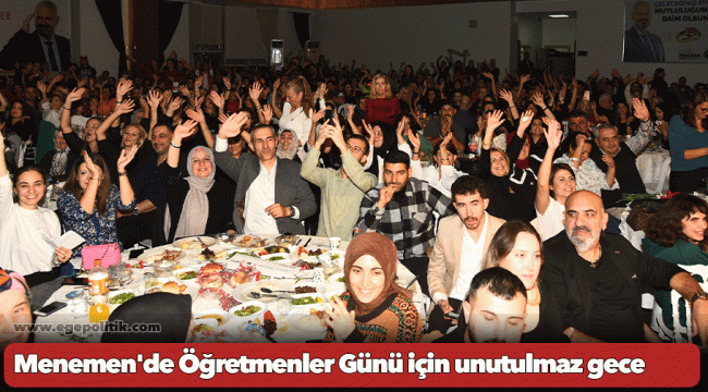 Menemen'de Öğretmenler Günü için unutulmaz gece