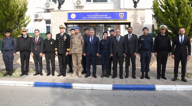 Vali Elban Foça'yı ziyaret etti