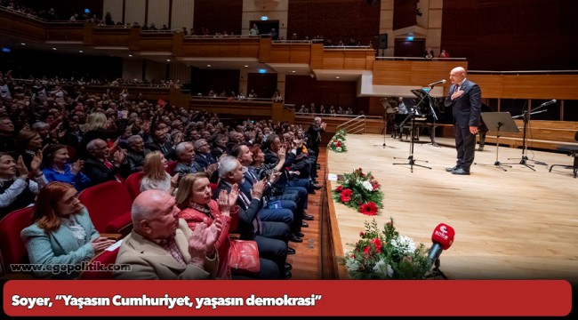 Başkan Soyer, 100. Yılda Laik Cumhuriyet, Büyük İzmir Buluşması’ndan seslendi!