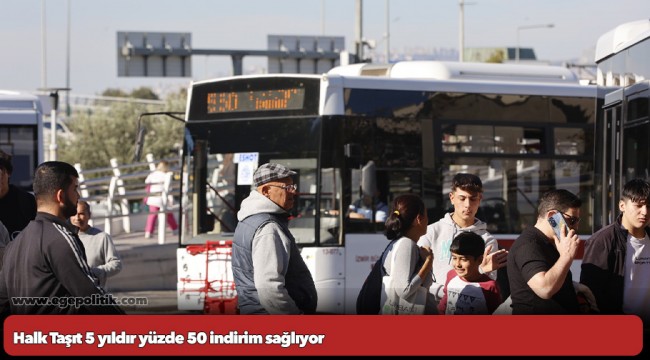 Halk Taşıt 5 yıldır yüzde 50 indirim sağlıyor