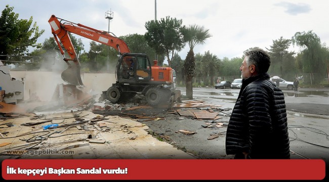 İlk kepçeyi Başkan Sandal vurdu!