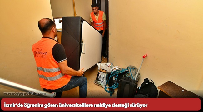 İzmir'de öğrenim gören üniversitelilere nakliye desteği sürüyor