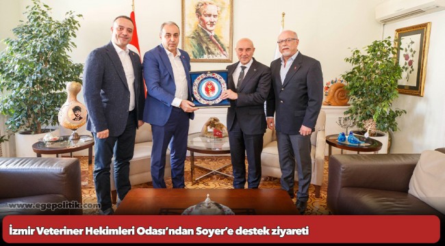 İzmir Veteriner Hekimleri Odası’ndan Soyer’e destek ziyareti