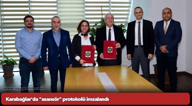 Karabağlar'da "asansör" protokolü imzalandı