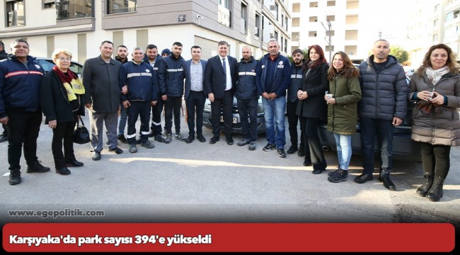 Karşıyaka'da park sayısı 394'e yükseldi