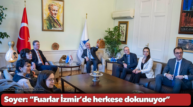 Avrupa Birliği Türkiye Delegasyonu Başkanı Meyer-Landrut’tan Başkan Soyer’e ziyaret