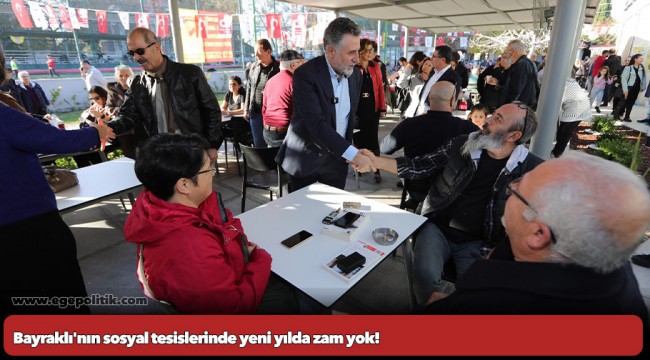 Bayraklı'nın sosyal tesislerinde yeni yılda zam yok!