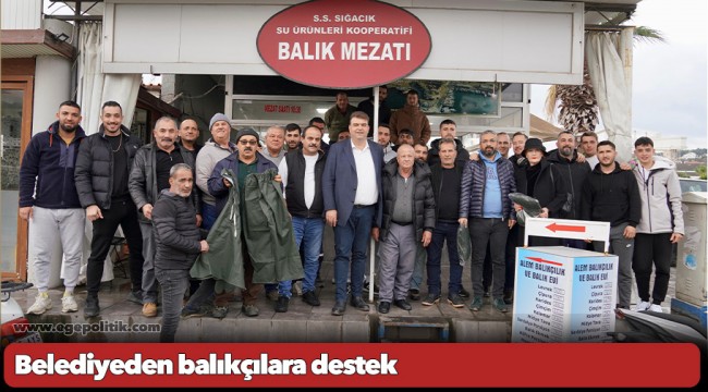 Belediyeden balıkçılara destek