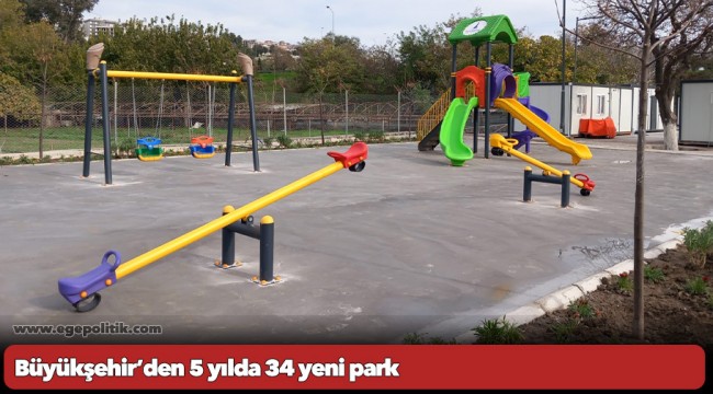 Büyükşehir’den 5 yılda 34 yeni park