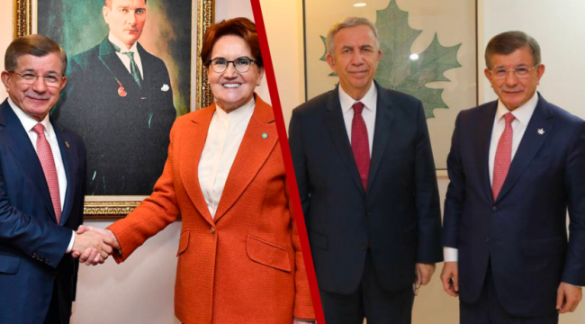 Davutoğlu'ndan ziyaret turu: Önce Akşener sonra Yavaş'la görüştü