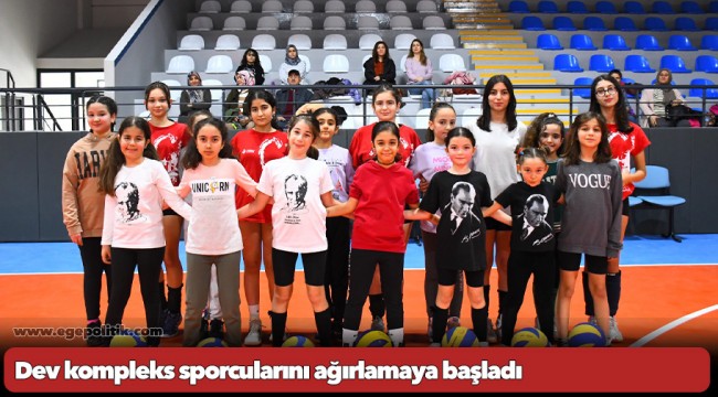 Dev kompleks sporcularını ağırlamaya başladı