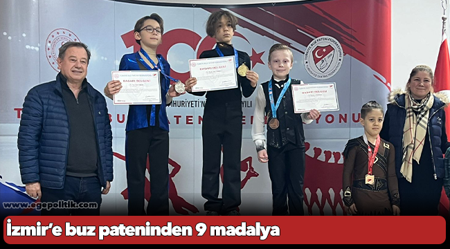 İzmir’e buz pateninden 9 madalya