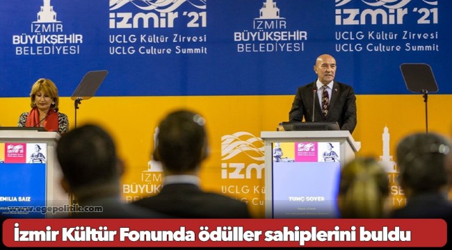 İzmir Kültür Fonunda ödüller sahiplerini buldu