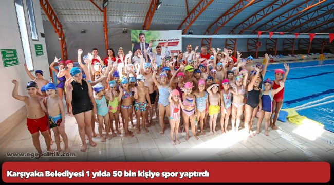 Karşıyaka Belediyesi 1 yılda 50 bin kişiye spor yaptırdı