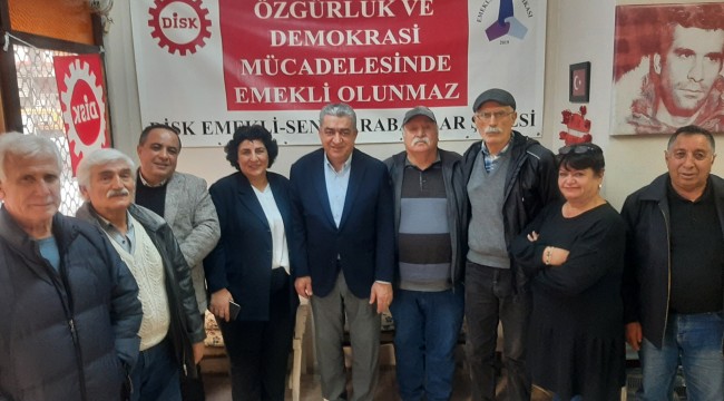 Serter DİSK Emekli-Sen Karabağlar Şubesi’ni ziyaret etti