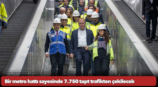 Bir metro hattı sayesinde 7.750 taşıt trafikten çekilecek