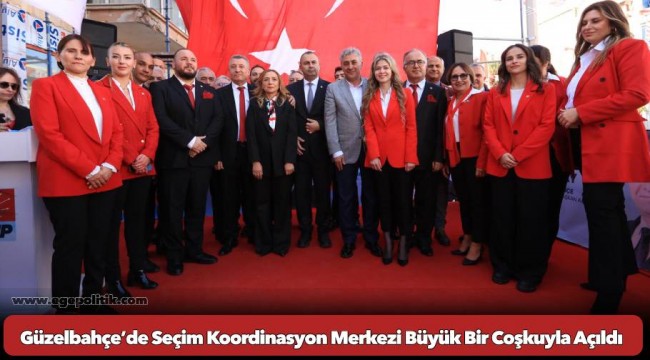 Güzelbahçe’de Seçim Koordinasyon Merkezi Büyük Bir Coşkuyla Açıldı