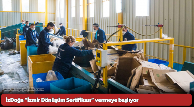 İzDoğa “İzmir Dönüşüm Sertifikası” vermeye başlıyor