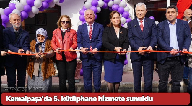 Kemalpaşa’da 5. kütüphane hizmete sunuldu
