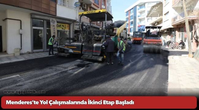 Menderes’te Yol Çalışmalarında İkinci Etap Başladı