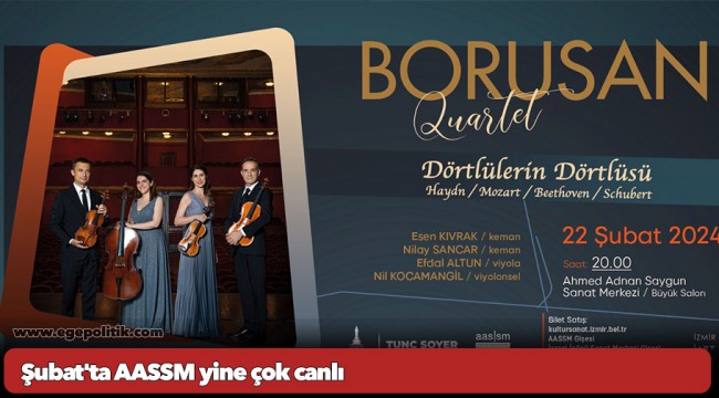 Şubat'ta AASSM yine çok canlı