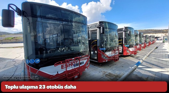 Toplu ulaşıma 23 otobüs daha