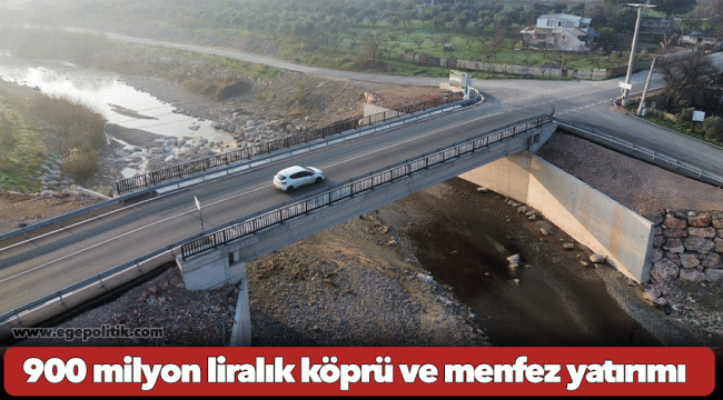 900 milyon liralık köprü ve menfez yatırımı