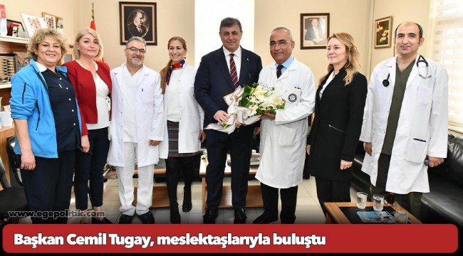 Başkan Cemil Tugay, meslektaşlarıyla buluştu