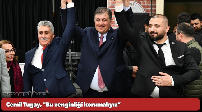 Başkan Tugay farklı partilerin adaylarının da katıldığı programda konuştu