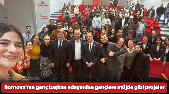 Bornova'nın genç başkan adayından gençlere müjde gibi projeler