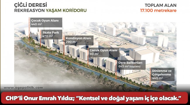CHP’li Onur Emrah Yıldız; “Kentsel ve doğal yaşam iç içe olacak.”
