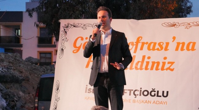 Çiftçioğlu; Karşıyakalılarla ilk iftarı yaptı, sosyal projelerini açıkladı