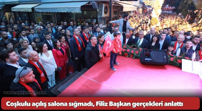 Coşkulu açılış salona sığmadı, Filiz Başkan gerçekleri anlattı
