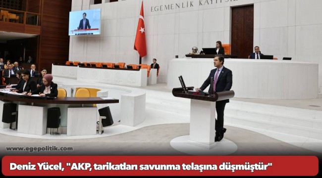 Deniz Yücel, "AKP, tarikatları savunma telaşına düşmüştür"