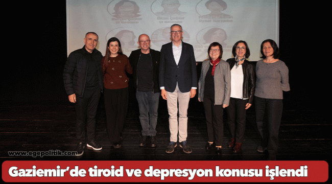 Gaziemir’de tiroid ve depresyon konusu işlendi