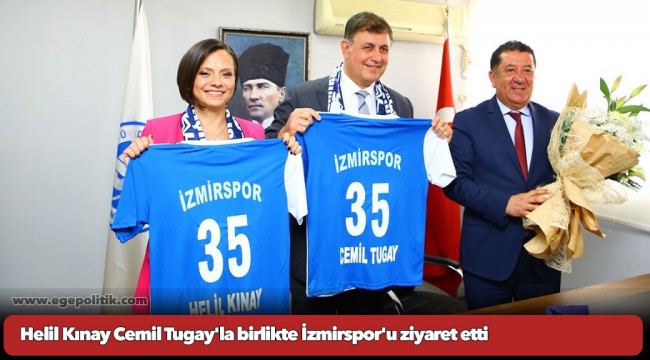 Helil Kınay Cemil Tugay&#039;la birlikte İzmirspor&#039;u ziyaret etti: Hem ışığımızı hem de dayanışmamızı büyüteceğiz
