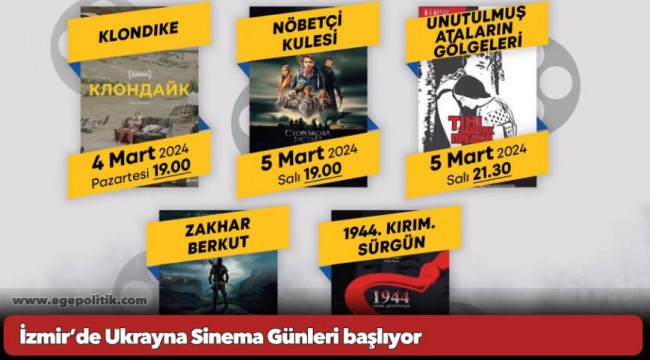 İzmir’de Ukrayna Sinema Günleri başlıyor