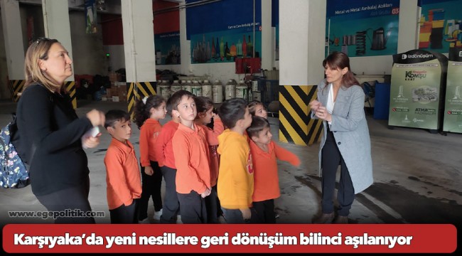 Karşıyaka’da yeni nesillere geri dönüşüm bilinci aşılanıyor