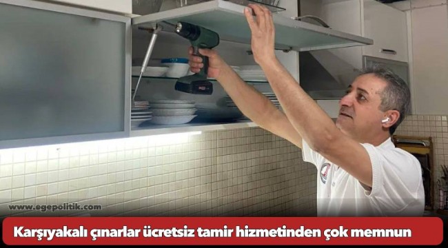 Karşıyakalı çınarlar ücretsiz tamir hizmetinden çok memnun