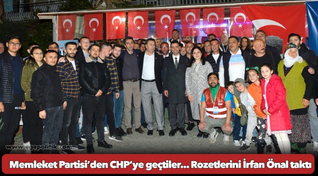 Memleket Partisi’den CHP’ye geçtiler... Rozetlerini İrfan Önal taktı