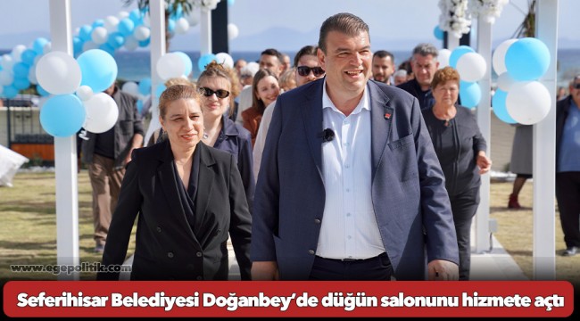 Seferihisar Belediyesi Doğanbey’de düğün salonunu hizmete açtı