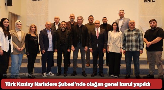 Türk Kızılay Narlıdere Şubesi’nde olağan genel kurul yapıldı